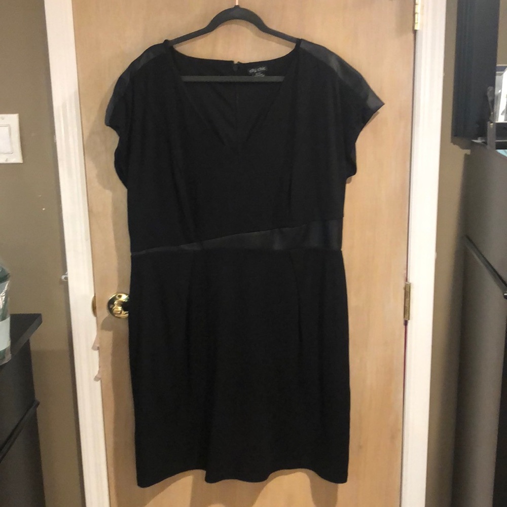 City Chic Black Dress Size XL/22